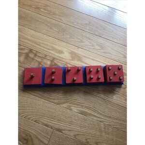 Creative Playthings Wooden Base with Foam Counting Squares Learning Toy